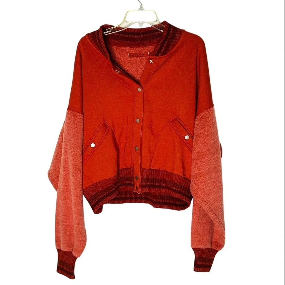 Free People Hollaback Jacket in Spiced Brandy L - Picture 5 of 10